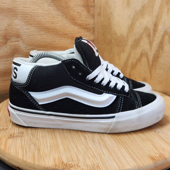 Vans Shoes - Vans Knu Mid Womens Black Sneakers Size 5.5